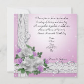 Zoete 16 rozen voor uitnodiging op feestdag (Achterkant)