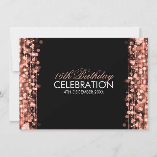 Zoete 16 "Save the Date" (Opslaan op datum) bespaa Kaart (Achterkant)