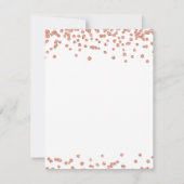 Zoete 16 Save the Date Roos Gold Glitter Confetti (Achterkant)