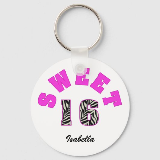 Zoete 16 Sleutelhanger (Voorkant)