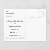 Zoete 16 Sparen de Datum zwarte gouden sterren roz Briefkaart (Achterkant)