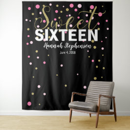 zoete 16 verjaardag Foto Booth backdrop banner Wandkleed