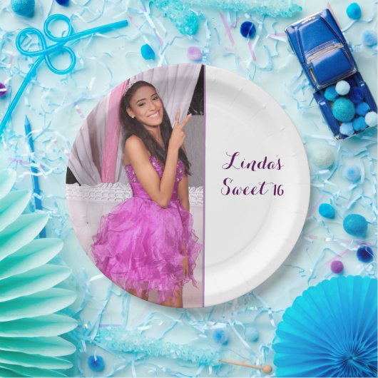Zoete 16 verjaardagsfeest bord 16e (Feest)
