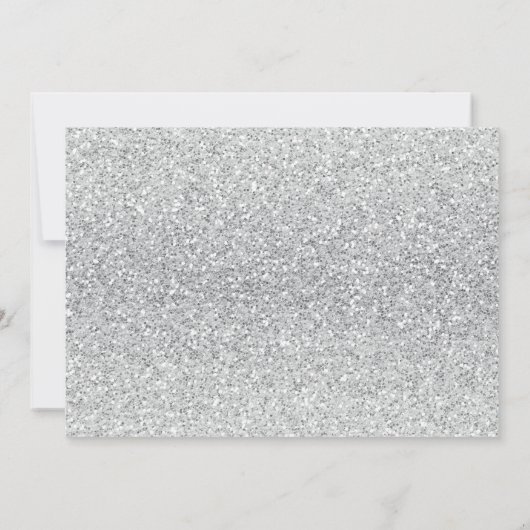 zoete 16 zilversparkle roze diamant kaart (Achterkant)