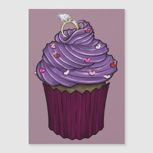 Zoete Aanzoek Cupcake Magnetische Uitnodiging