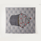 Zoete Aanzoek Cupcake Wandkleed (Voorkant (horizontaal))