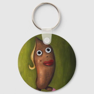 Zoete aardappel sleutelhanger