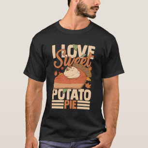 Zoete aardappel taart recept vegan vulling t-shirt