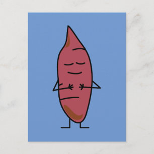 Zoete aardappel Yam Yams Aardappelen, gebrand Briefkaart