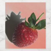 zoete aardbei wijn etiket (Enkel label)