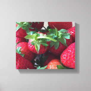 Zoete aardbeien canvas afdruk