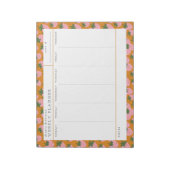 Zoete aardbeien Weekly Planner Notitieblok (Gedraaid)