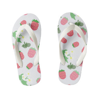 Zoete aardbeienblauw. Teenslippers kind