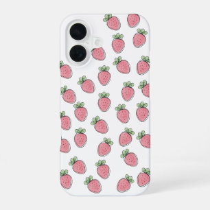 Zoete Aardbeiendruk iPhone 16 Hoesje