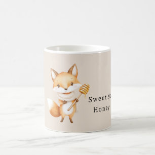 Zoete als honing vos koffiemok