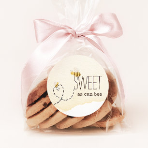 Zoete Als Kan Bij Baby Shower Favor Ronde Sticker