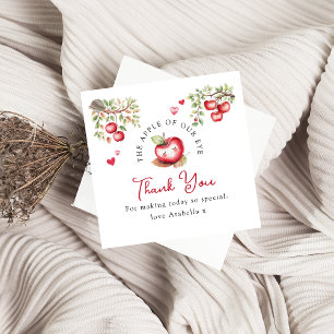 Zoete appel van onze ogen baby shower bedankjes labels