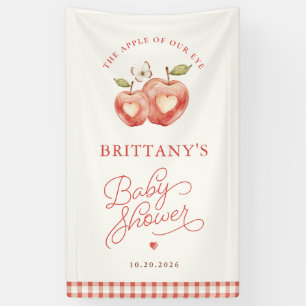 Zoete Apple Baby Shower Waterverf Banner