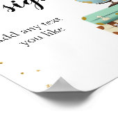 Zoete Avonturen bord Reis Douche Aangepaste Wereld Poster (Hoek)