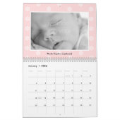 Zoete Baby aangepaste wandkalender - Roze Kalender (Jan 2026)