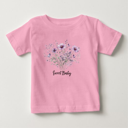 Zoete baby bloemen T-shirt (Voorkant)