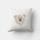 Zoete Baby- en Beer ballon Kussen (Achterkant)