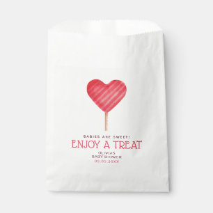 Zoete baby hart snoep baby shower Favor Zak  Bedankzakje