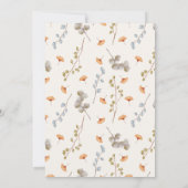 Zoete baby jongen boho baby kleren shower kaart (Achterkant)