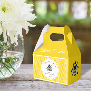 Zoete Baby shower tussen mama en bee Bedankdoosjes