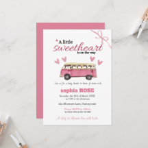 Zoete baby shower uitnodiging