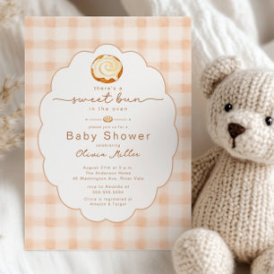 Zoete Baby Shower Uitnodiging voor een Broodje
