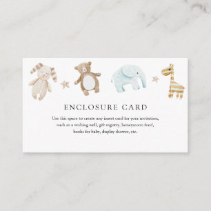 Zoete Baby speelgoed behuizing Kaart