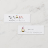 Zoete bakkerij, cupcakes Baker Confections Mini Visitekaartje (Voorkant / Achterkant)