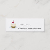 Zoete bakkerij, cupcakes Baker Confections Mini Visitekaartje (Achterkant)