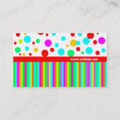 zoete bakkerij, cupcakes, visitekaartje (Achterkant)