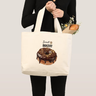 Zoete bakkerij grote tote bag