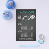 Zoete Bakkerij Schoolbord Flyer (Enkel)