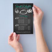 Zoete Bakkerij Schoolbord Flyer (Hand)