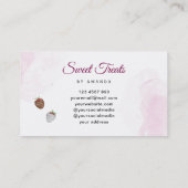 Zoete bakkerij visitekaartje (Achterkant)