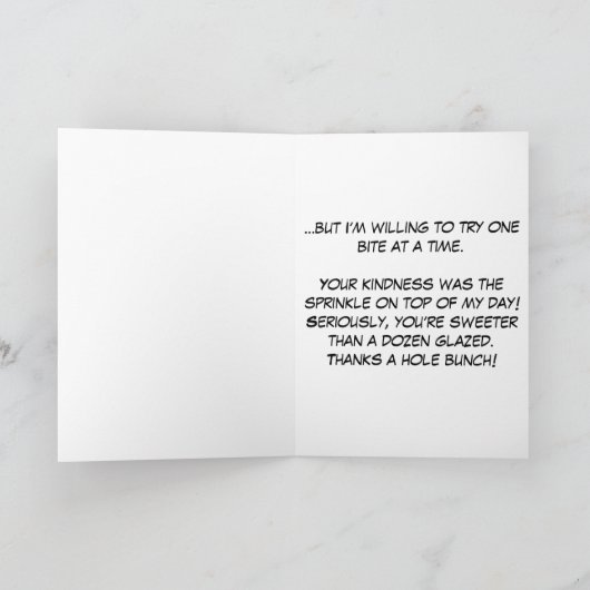 Zoete Bedankt een Hole Bunch (Binnen)