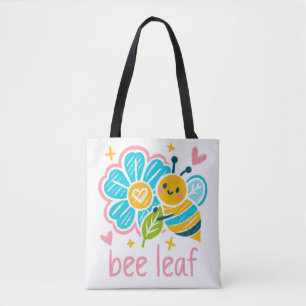Zoete "Bee Leaf Whimsical Bee, bedankjes Draagtas