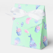 Zoete beker taart en zeemeermin Gelukkige Verjaard Bedankdoosjes (Voorkant Zijde)