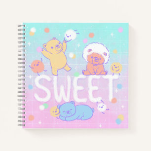 Zoete Beren met Fluffy Monsters Notitieboek