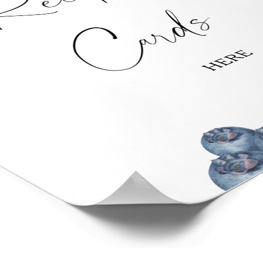 Zoete bessen - Uw receptkaart hier Poster (Hoek)