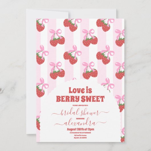 Zoete bessen vrijgezellenfeest kaart (Voorkant)