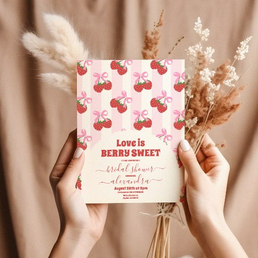 Zoete bessen vrijgezellenfeest kaart