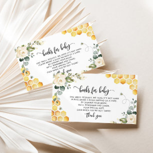 Zoete bijenboeken voor baby-kaartje informatiekaartje