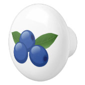 Zoete blauwe bosbessen keramische knop (Rechts)