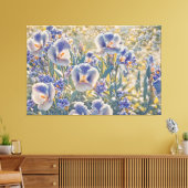 *~* Zoete bloemen TV2 Stretched Canvas Print (Insitu (Woonkamer))