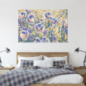 *~* Zoete bloemen TV2 Stretched Canvas Print (Insitu (Slaapkamer))